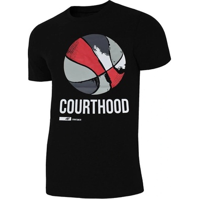 4F Мъжка Тениска 4F H4L19-TSM015 Black (H4L19-TSM015)