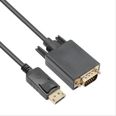 VCOM Кабел VCOM DisplayPort M - VGA M / 1.8 m / 1080p / Позлатен