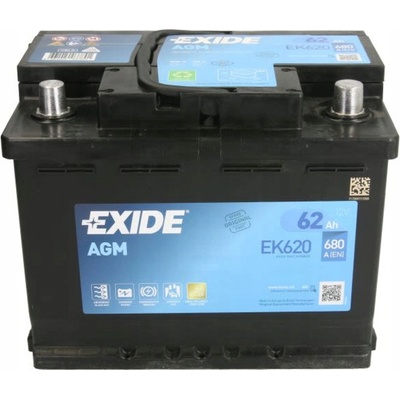 Exide AGM 12V 62Ah 680A EK620 – Zbozi.Blesk.cz