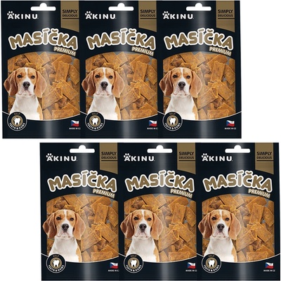 Akinu MASÍČKA PREMIUM Dentálne pochúťky pre psy 6 x 75 g