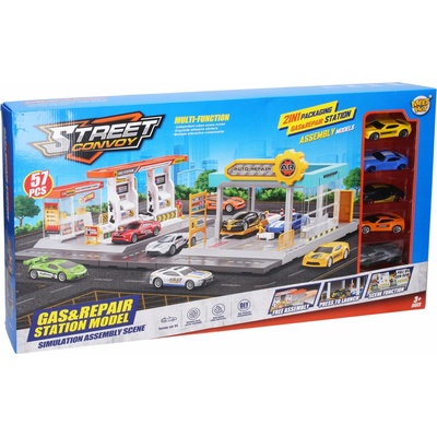 Wiky Čerpací stanice autoservis 2v1 set 43,5 × 34 × 15,5 cm