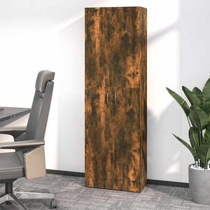 vidaXL Офис шкаф, опушен дъб, 60x32x190 см, инженерно дърво (815279)