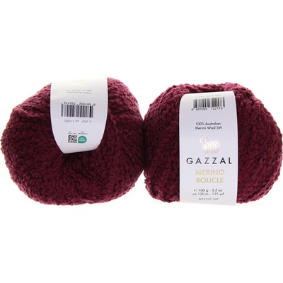 Gazzal Merino Boucle 3767 vínová