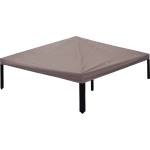 vidaXL Покривало за беседка 300 x 300 cm Таупе Полиестер и стомана (42029038) Палатка