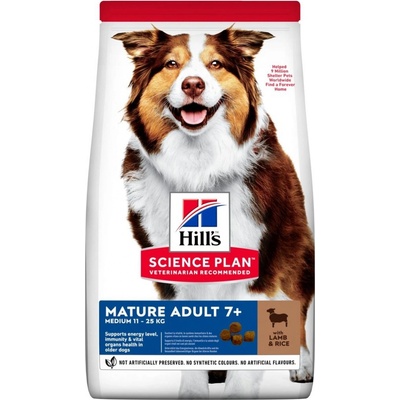 Hill’s Science Plan Mature Adult 7+ Active Longevity jahňacie mäso a ryža 14 kg