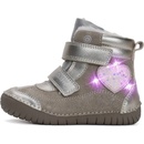 D.D.Step dívčí zimní kožené blikací boty W050-42707D