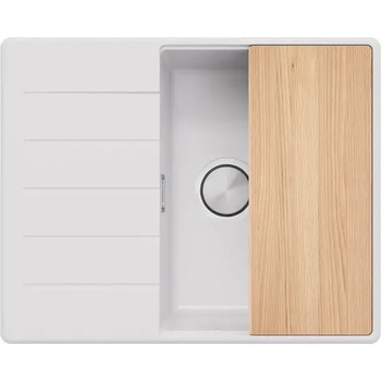 Твоят Стил Бяла кухненска мивка от гранит Копенхаген 45 Top 620х500