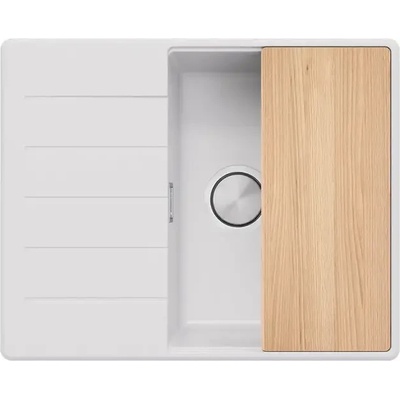 Твоят Стил Бяла кухненска мивка от гранит Копенхаген 45 Top 620х500