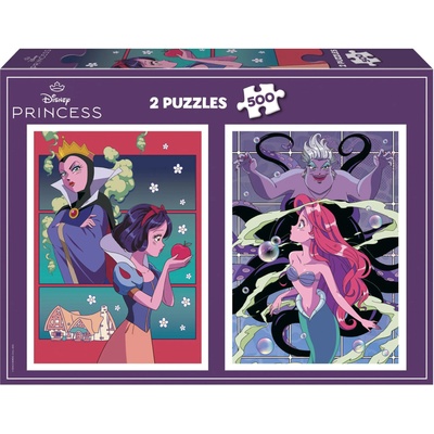 Educa - Puzzle 2x500 Disney Villains and Princesses - 500 piese