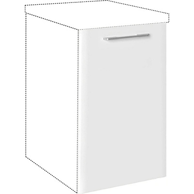 Matis Врата за съдомиялна машина с дръжка IN MDF Mask 45x72 бял гланц