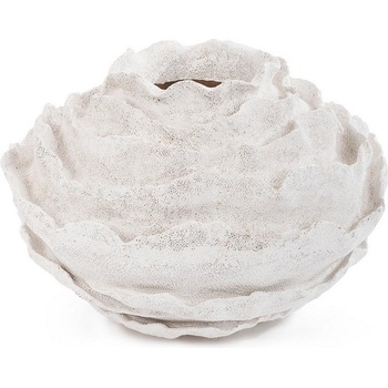 Bizzotto Pavo БЯЛА ШИРОКА ВАЗА ЗА ЦВЕТЯ h39.5 (0183054)