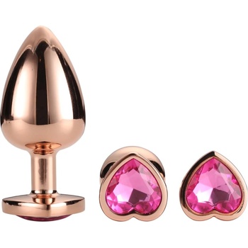 DreamToys Gleaming Love Silver Plug Set комплект анални разширители Rose Gold Plug Set
