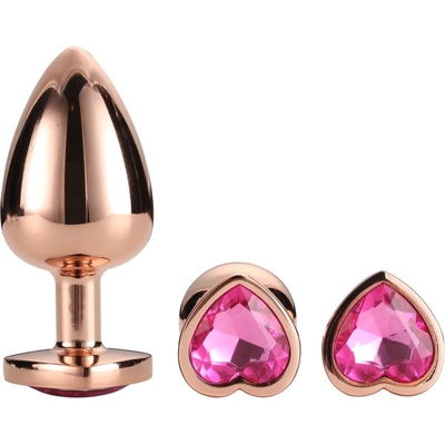 DreamToys Gleaming Love Silver Plug Set комплект анални разширители Rose Gold Plug Set