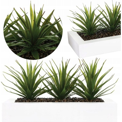 Atmosphera Umělá rostlina Aloe Vera v květináči, 31 x 16 x 17 cm