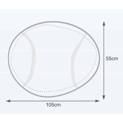 TiaHome tenisová lopta 335L svetlo hnedá
