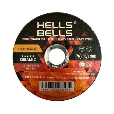 Hells Bells 115x1,6x22,2 mm HBSG11516