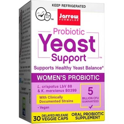 Jarrow Formulas Probiotic Yeast Support | 5 Billion CFU [30 капсули]