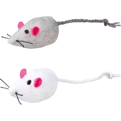 Trixie Plyšové myši s catnipom pre mačky 5 cm / 2 ks