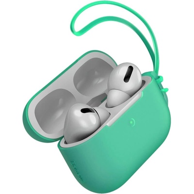 Baseus Защитен калъф Baseus Lets Go Jelly Lanyard Case за Apple Airpods Pro, зелен (WIAPPOD-D06)