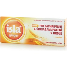 Isla Ginger pastilky so zázvorovým olejom s medom 30 ks