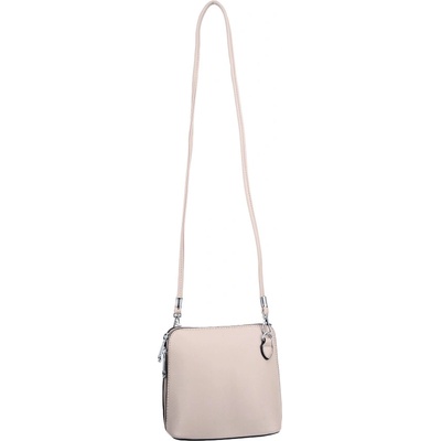 LINA dámska crossbody koženková kabelka Ružová