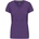 Kariban v-neck k381 / Дамска тениска с къс ръкав - лилава s (20k38135001)
