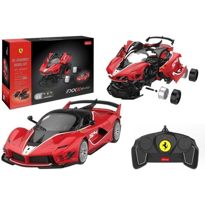 RASTAR Stavebnice FERRARI FXX-K EVO červené 88 dílů RC model 1:18