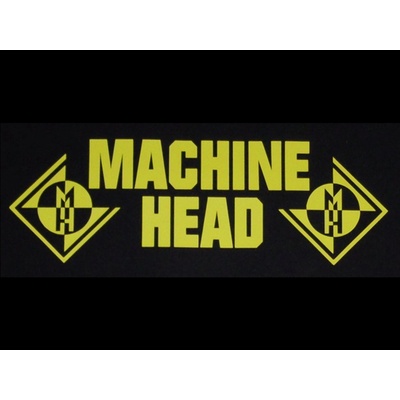 Zádovka MACHINE HEAD yellow nápis