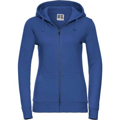 Russell women's hoodie with Authentic zipper modrá