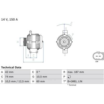 Generátor BOSCH 0 986 082 330