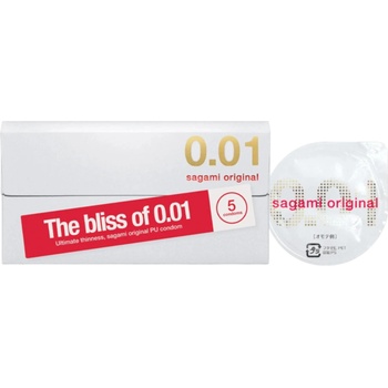 Sagami Original 0.01 - презервативи - 55мм (5бр)