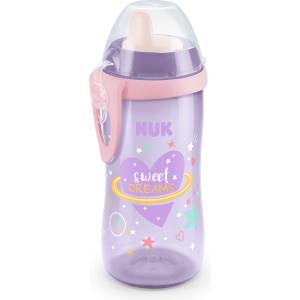 Nuk Чаша с твърд накрайник NUK - Kiddy Cup, 300 ml, 12+ месеца, Glow in the Dark, Розова (10255541-Розов)
