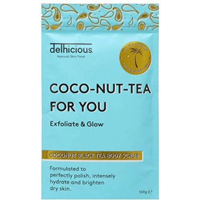 Delhicious Black Tea Body Scrub Coconut 100 g