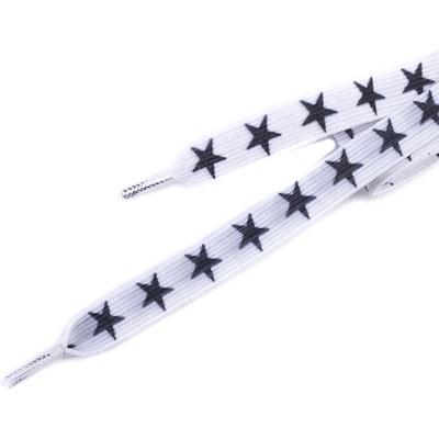 Tobby stars / Детски плоски еластични връзки за обувки - бели 95 см (040629)