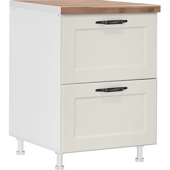 Matis Кухненски шкаф долен с две чекмеджета contempo d60 2f pl-box бежов