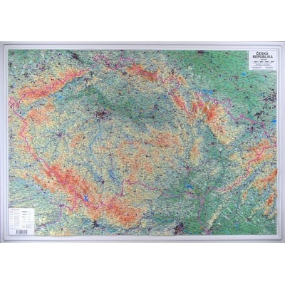 ČESKÁ REPUBLIKA 1:500 000 PLASTICKÁ NÁSTĚNNÁ MAPA - pouze osobní odběr