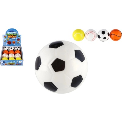 Extrémne skákajúca penová loptička so športovým motívom 6 cm