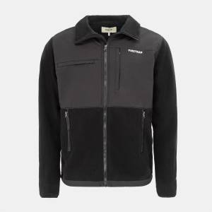 Firetrap Мъжко поларено яке Firetrap Fleece Jacket Mens - Black