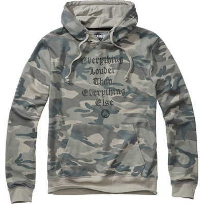Brandit Motörhead mikina s kapucňou, sivá camo