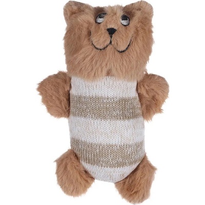 FLAMINGO - Faci medvídek hnědý s catnipem 10cm