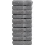 vidaXL Премиум кърпи за ръце SOLUND 10 бр сиви 50x100 см 600 gsm (137307)