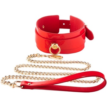 ostatní Kinky Diva O-Якивща яка с каишка червено/златно