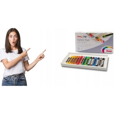 Pentel Artist Voskovky na textil sada 15 ks