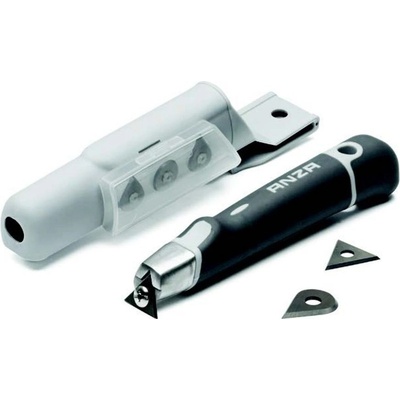 ANZA® Škrabka PLATINUM, 170 mm, se třemi čepelemi a pouzdrem 661401