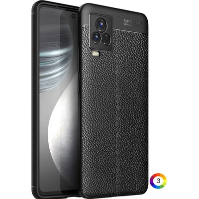 vivo iQOO 7 Удароустойчив Litchi Skin Калъф и Протектор