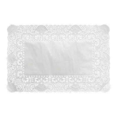DUNI Doilies rectang 30x40cm biela