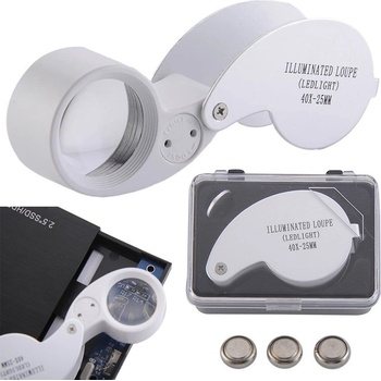 Verk Klenotnická lupa skládací 40x