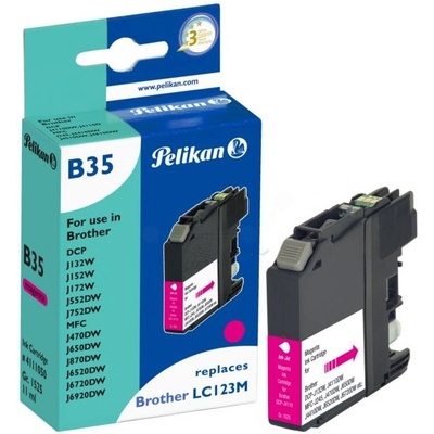 Compatible Тонер касета, Pelikan LC123M, съвместим с Brother (1021420188)