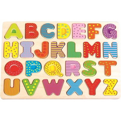 Lelin Дървен пъзел Lelin - Английската азбука, главни букви (L20002)