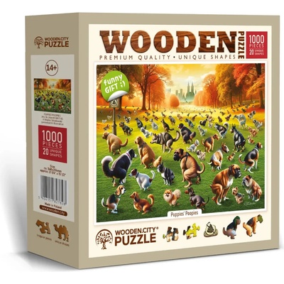 WOODEN CITY Drevené Psie symfónia v parku 1000 dielov